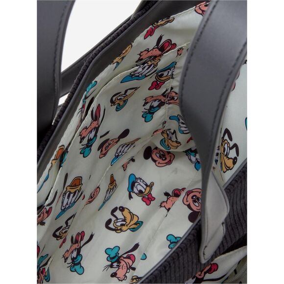 Loungefly Disney Mickey & Friends Peeking Pocket Corduroy Tote - Picture 5 of 6